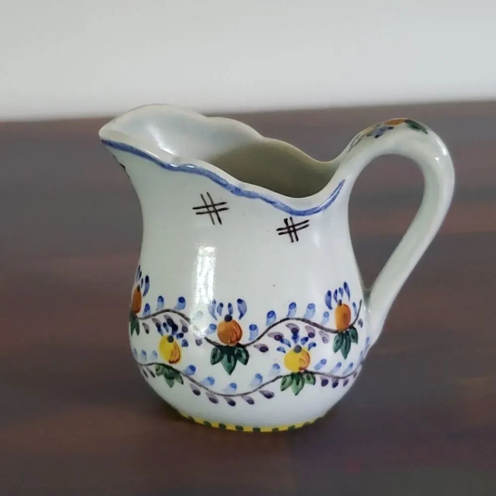 Small Vintage Decorative Porcelain Pitcher